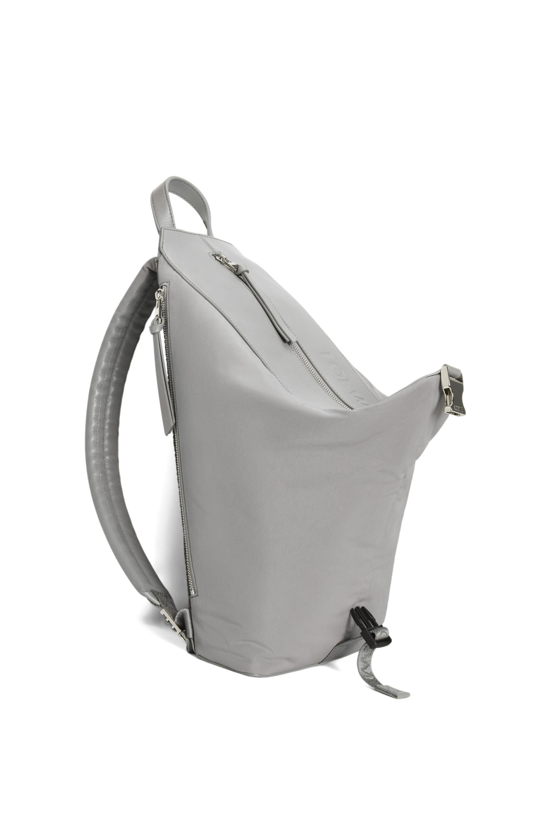 Small Convertible backpack in nylon and calfskin
